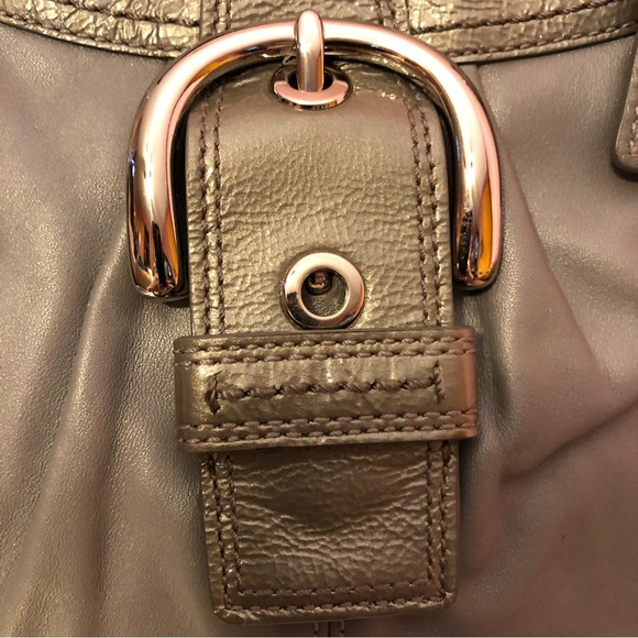 Coach Soho Lynn gray leather hobo shoulder bag - Picture 6 of 12